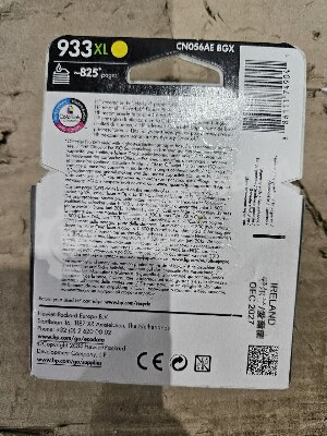 (Поврежденная упаковка) Картридж струйный HP №933XL CN056AE желтый для HP OJ 6700/7100 (825стр.)