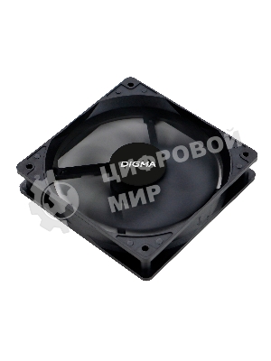Вентилятор для корпуса Digma DFAN-120-9 черный, 120 мм, 1200 об/мин, 23 дБ, 4 pin