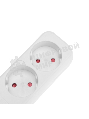 Удлинитель Rexant STANDARD 3 гнезда, 5 м, 2х1,0мм², б/з, белый