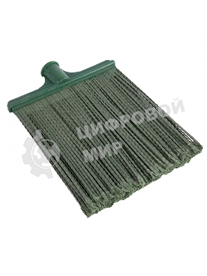 Метла полипропиленовая Сибртех, 270х260 мм, плоская распушенная, без черенка