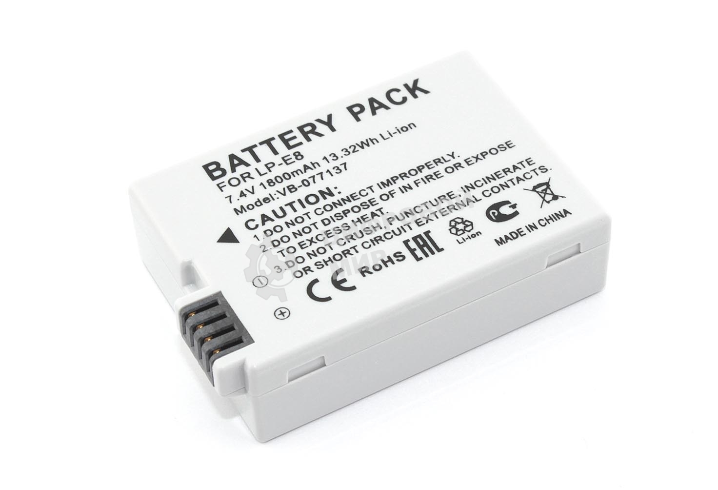 Аккумуляторная батарея для фотоаппарата Canon EOS 550D 7,4V 1800mAh Li-ion