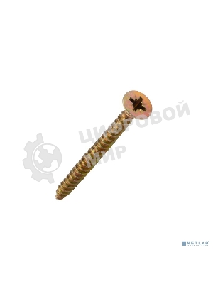 Саморез универсальный Kranz 5х60, желтый цинк, пакет (10 шт.)