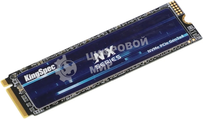 Накопитель SSD KingSpec NX-256, 256Gb, PCIe 3.0 x4, M.2 2280, NVMe, R/W 3400/3100