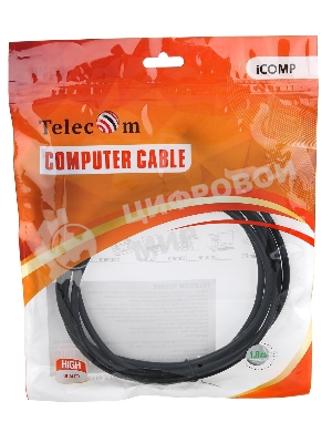 Кабель TelecomUSB3.1 Type-Cm --> HDMI A(m) 4K@30Hz, 1.8m TCC005-1.8M