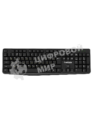 Клавиатура проводная ExeGate EX298364RUS Smart K120 (USB, полноразмерная, влагозащищенная, 104кл., Enter большой, длина кабеля 1,6м, черная, RTL)