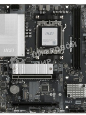 Материнская плата MSI PRO B850M-G, AM5, AMD B850, 2xDDR5, 4xSATA, 2xM.2, 1xPCIe 5.0 x16, 1xPCIe 4.0 x4, 1xDP, 1xHDMI, 1x5Gb LAN, 1xUSB-C 5Gbps, 3xUSB-A 5Gbps, 2xUSB-A 2.0, 3x3.5 мм, 7.1, mATX
