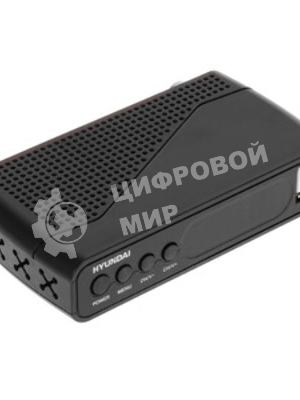 Приставка для цифрового ТВ Hyundai H-DVB500 черный, DVB-T2, DVB-T, DVB-C, HDMI, USB 2.0 х2