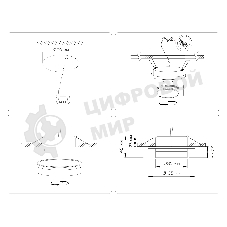 Светильник Ambrella light TN6707 WH белый IP44 GX53 max 15W D105*45