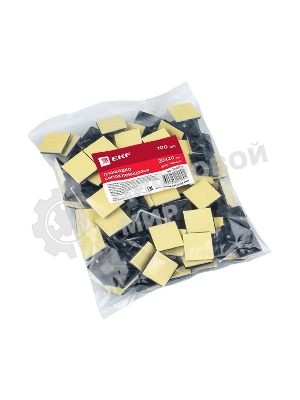Площадка EKF plc-20x20-b самоклеящаяся (20х20 мм.) черная (100 шт.) EKF