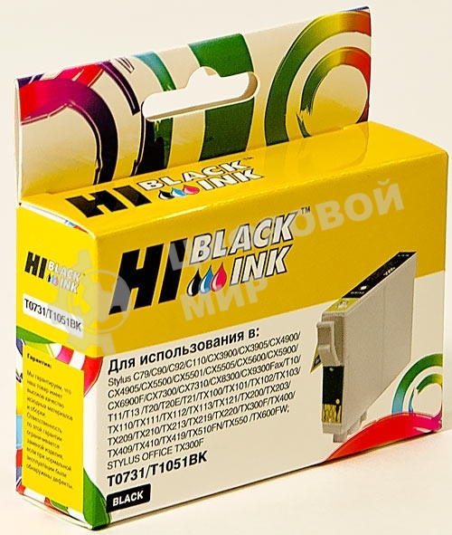 Картридж Epson C79/C110/T40W/TX200/400/TX600FW (Hi-black) new, T07314/C13T10514A10, BK