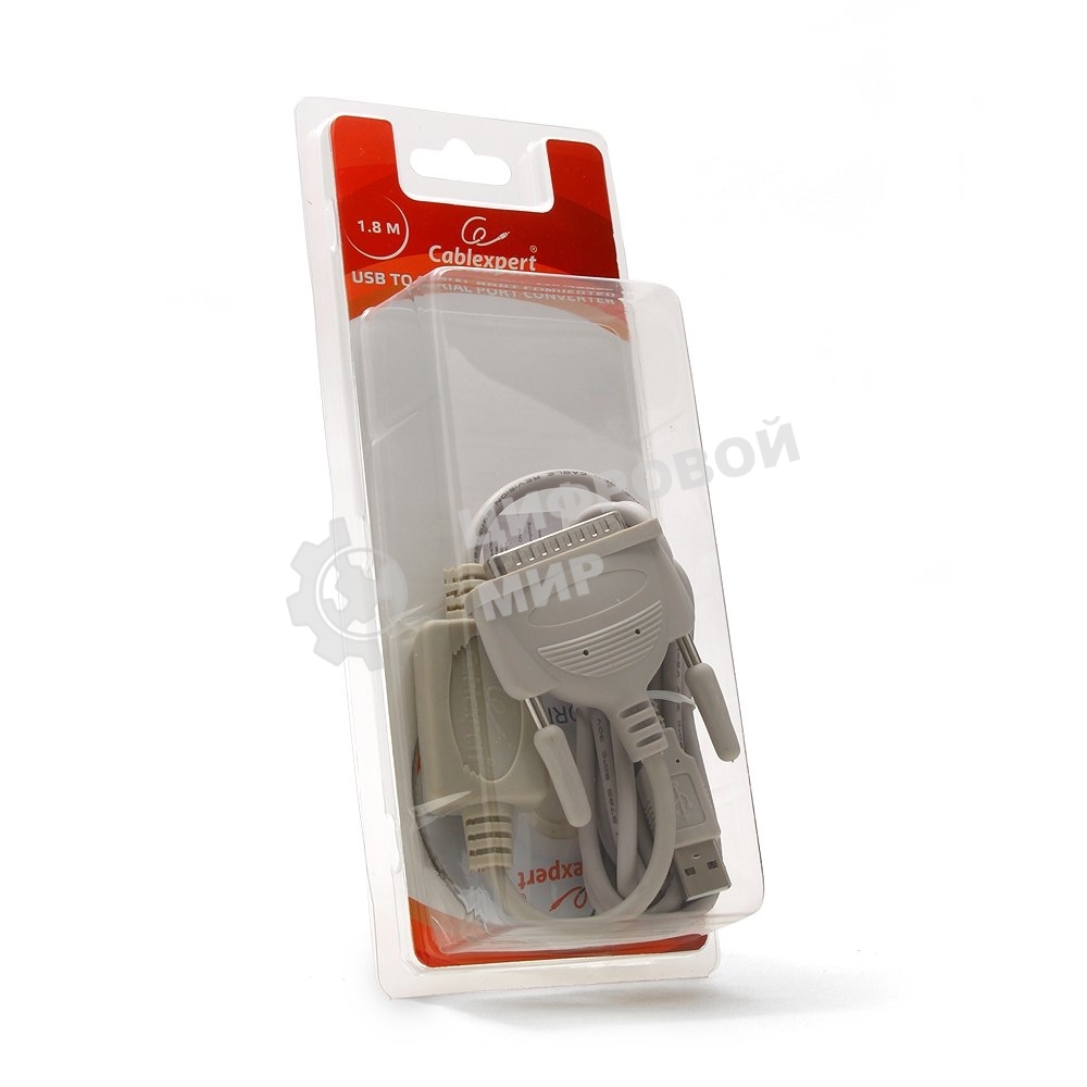 Переходник Gembird Переходник с USB DB25M/AM 1.8m блистер