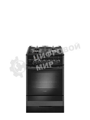 Плита комбинированная Gefest ПГЭ 5502-03 0044 черный, конфорок 4 газовых, духовка 55 л, 50 см x 85 см x 58.5 см