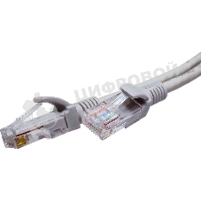 Патч-корд Suprlan 10-0144 UTP RJ-45 вил.-вилка RJ-45 cat.5e 3м серый LSZH 24AWG