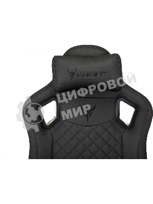 Кресло Knight Craft черный, экокожа, 120 кг, механизм качания