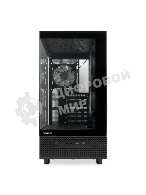 Компьютерный корпус HSPD F710, Panoramic Mid Tower, черный, TG, 0.5 SPCC, 3x120мм ARGb E-ATX, ATX, mATX, mITX 185/395/270мм 2x2.5