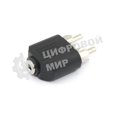 Переходник с RCA (тюльпан) 2 канала папа на miniJack