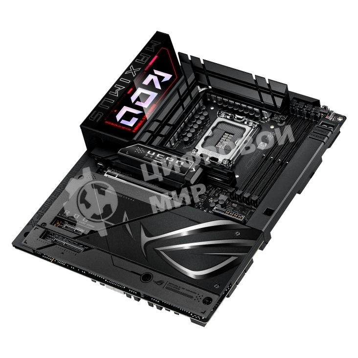 Материнская плата ASUS ROG MAXIMUS Z890 HERO BTF, LGA1851, Intel Z890, 4xDDR5, 4xSATA, 6xM.2, 1xPCIe 5.0 x16, 1xPCIe 4.0 x4, 1xPCIe x1, 1xHDMI, 2xUSB-C (Thunderbolt 4), 1xUSB-C 3.2 Gen 2, 4xUSB-A 3.2 Gen 2, 4xUSB-A 3.2 Gen 1, 2x2.5Gb LAN, Wi-Fi 7, Bluetoo