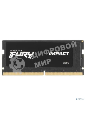 Оперативная память Kingston Fury Impact, DDR5, 16GB (1x16 GB), 5600 MHz, CL40, SO-DIMM