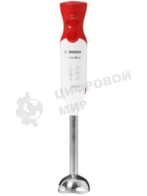 Блендер погружной Bosch MSM64110 белый/красный, 450 Вт, 2 скорости, турбо