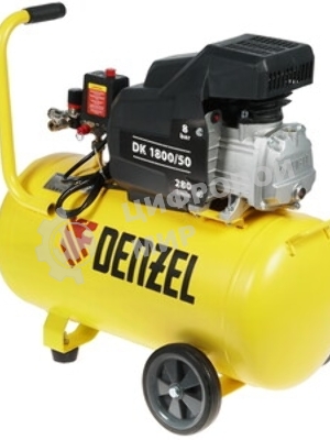 Компрессор воздушный Denzel DK1800/50,Х-PRO (58068) 1,8 кВт, 280л/мин, 50л
