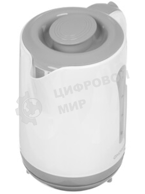 Электрочайник Energy E-213 белый/серый, 2.5 л, 2200 Вт, скрытый нагревательный элемент