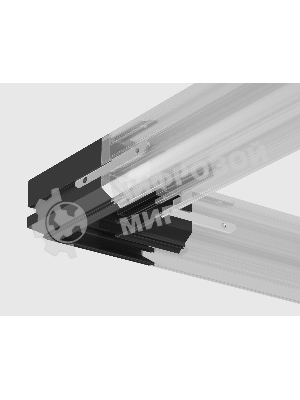 Коннектор угловой 90° для шинопровода GL1049 BK черный 220V 90*90