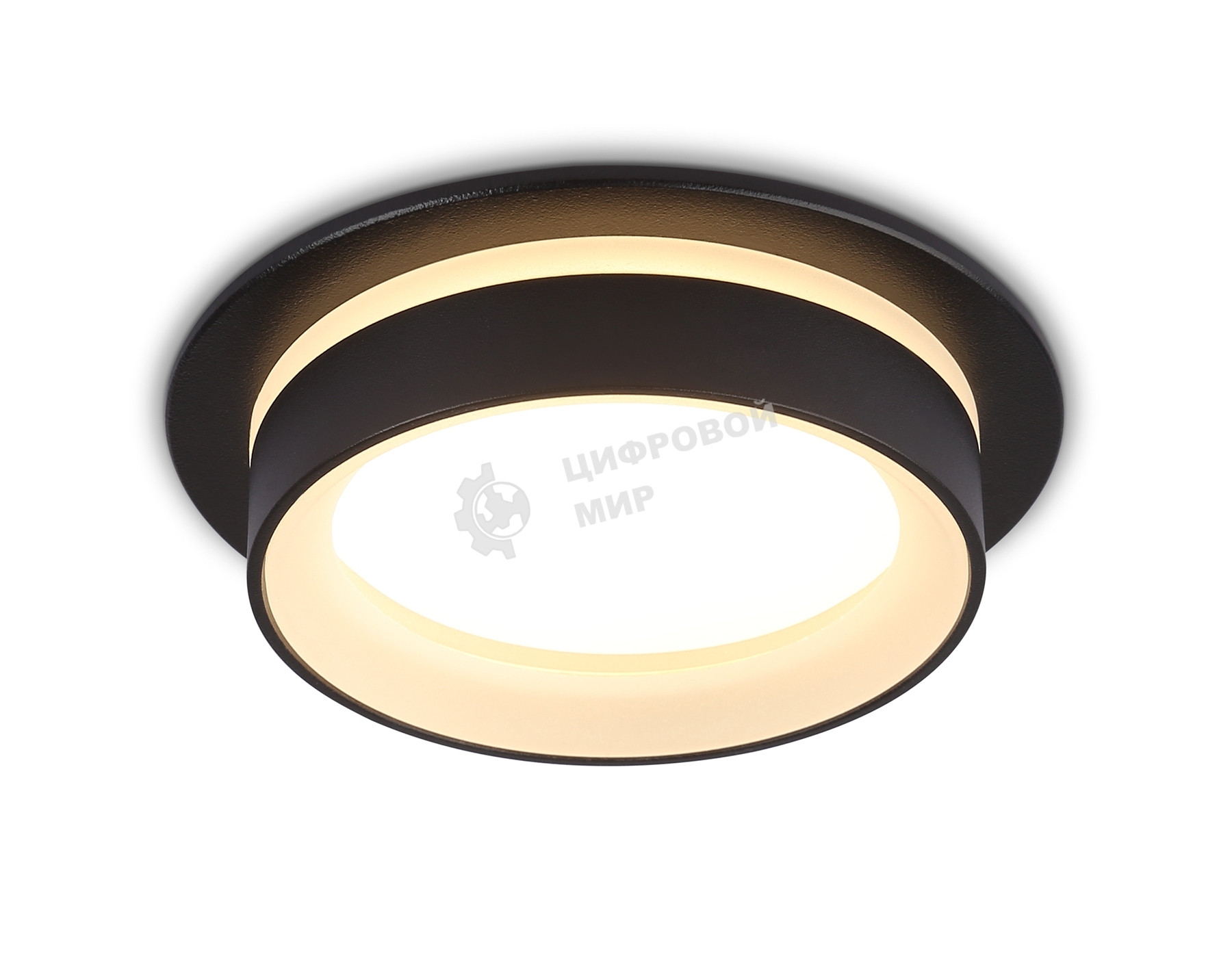 Светильник Ambrella light TN6708 BK черный IP44 GX53 max 15W D105*45