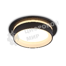 Светильник Ambrella light TN6708 BK черный IP44 GX53 max 15W D105*45