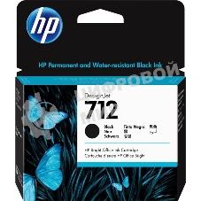 Картридж струйный HP 712 3ED71A черный (80мл) для HP DJ Т230/630