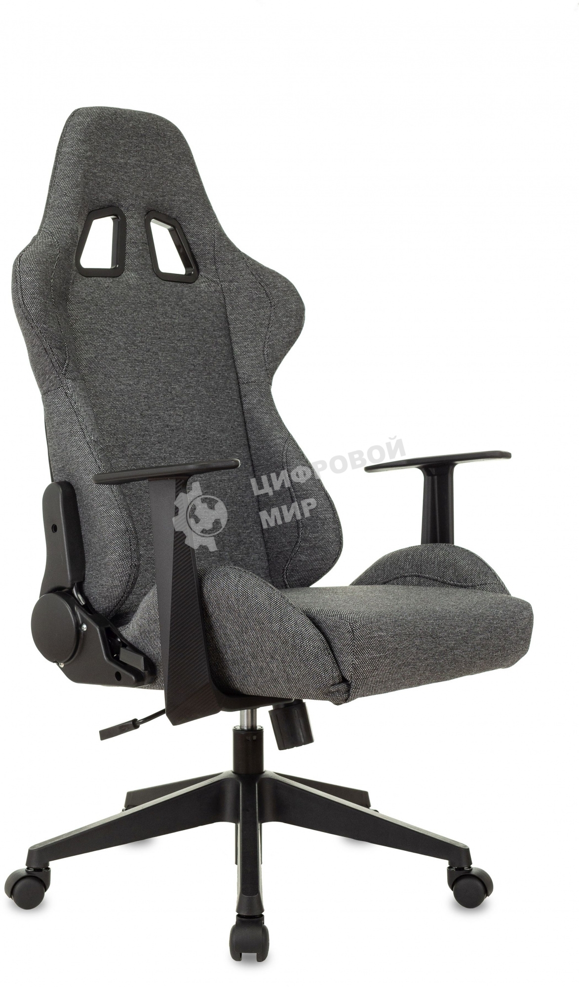 Кресло игровое Zombie Neo 3C1 серый, крестов. пластик