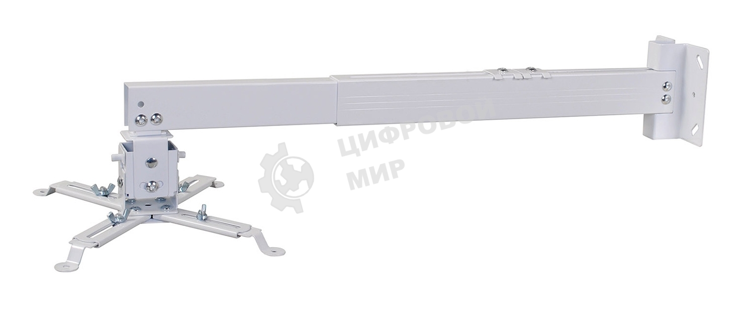 Кронштейн для проектора Cactus CS-VM-PRE03-WT белый макс, 15кг настенный и потолочный поворот и наклон