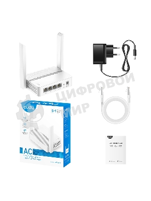 Роутер беспроводной Cudy WR1200E AC1200 10/100BASE-TX