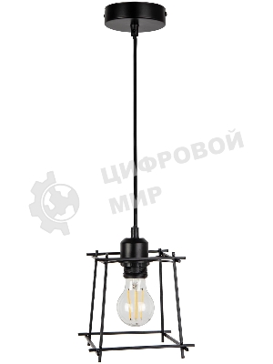 Светильник потолочный Hiper Подвес 1хЕ27х60Вт черный H046-0
