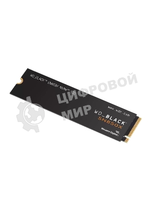 Накопитель SSD WD 1Tb Black SN850X, M.2(22x80мм), NVMe, PCIe 4.0 x4, 3D TLC, R/W 7300/6300Mb/s, IOPs 800 000/1 100 000, TbW 600, DWPD 0.3 (12 мес.)