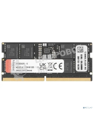 Оперативная память Kingston Fury Impact, DDR5, 16GB (1x16 GB), 5600 MHz, CL40, SO-DIMM