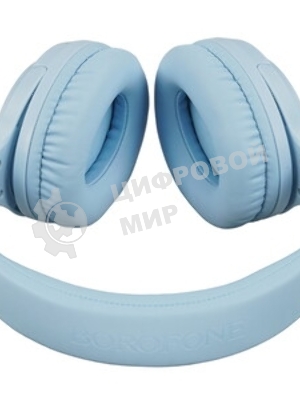 Беспроводные/проводные наушники Borofone BO25 синий, накладные, Bluetooth + проводной, складная конструкция, микрофон, до 30 ч