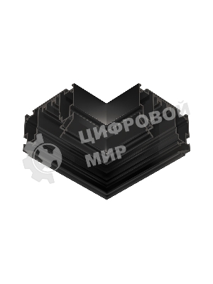 Коннектор угловой 90° для шинопровода GL1049 BK черный 220V 90*90