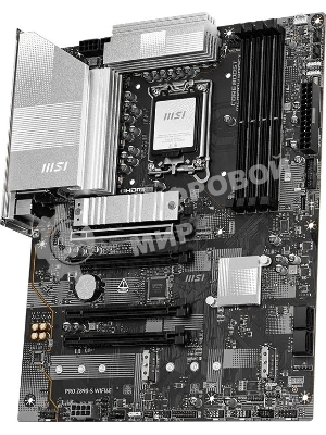 Материнская плата MSI PRO Z890-S WIFI6E, LGA1851, Intel Z890, 4xDDR5, 4xSATA, 3xM.2, 1xPCIe 5.0 x16, 1xPCIe 4.0 x4, 1xPCIe 3.0 x1, 1xHDMI, 1xDisplayPort, 1x 2.5Gb LAN, 6xUSB 5Gbps Type-A, 1xUSB 20Gbps Type-C, 3x3.5 мм, 7.1, ATX