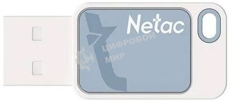 Флешка USB Netac UA31 (NT03UA31N-008G-20BL), 8Gb, USB 2.0, R/W 110/45, синий/белый
