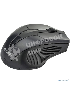 Мышь беспроводная ExeGate SR-9034 черный, 1600 dpi, радиоканал, USB, кнопки - 4