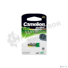 Элемент питания алкалиновый для пультов сигнализаций Camelion LR27A Mercury Free A27-BP1 12В BL-1 (блист.1шт)