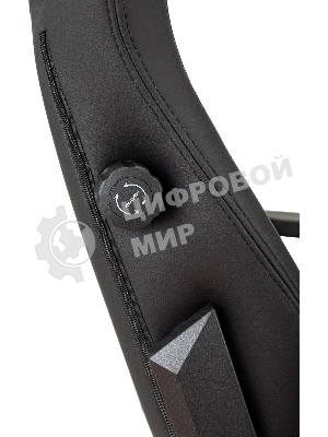 Кресло Knight Craft черный, экокожа, 120 кг, механизм качания