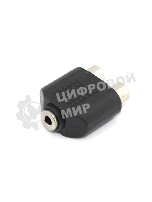 Переходник с RCA (тюльпан) 2 канала мама на miniJack