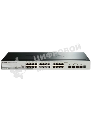Коммутатор D-Link DGS-1510-28X/A1A, 24×1 Гбит/с + 4×10 Гбит/с SFP+, управляемый
