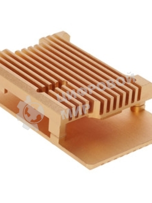 Корпус Qumo Aluminum case without fan, Raspberry Pi 3, gold(RS025)