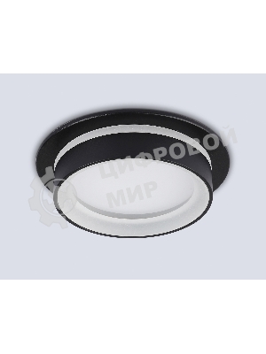 Светильник Ambrella light TN6708 BK черный IP44 GX53 max 15W D105*45