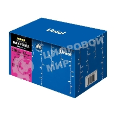 Бахрома светодиодная со статическим свечением, 3м ULD-B3010-200/SWK WARM WHITE IP67 Соединяемая 200 светодиодов Теплый белый свет Провод белый