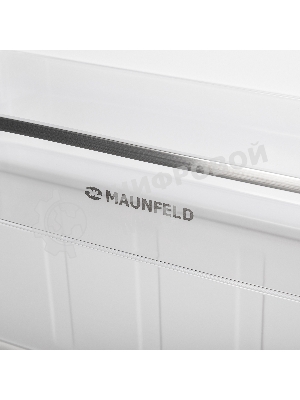 Холодильник Maunfeld MFF176SFW белый двухкамерный 187/75л морозилка снизу, ручная разморозка
