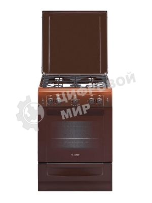 Плита газовая Gefest ПГ 6100-02 0010 коричневый, конфорок 4 шт, духовка 52 л, 60 см x 85 см x 60 см