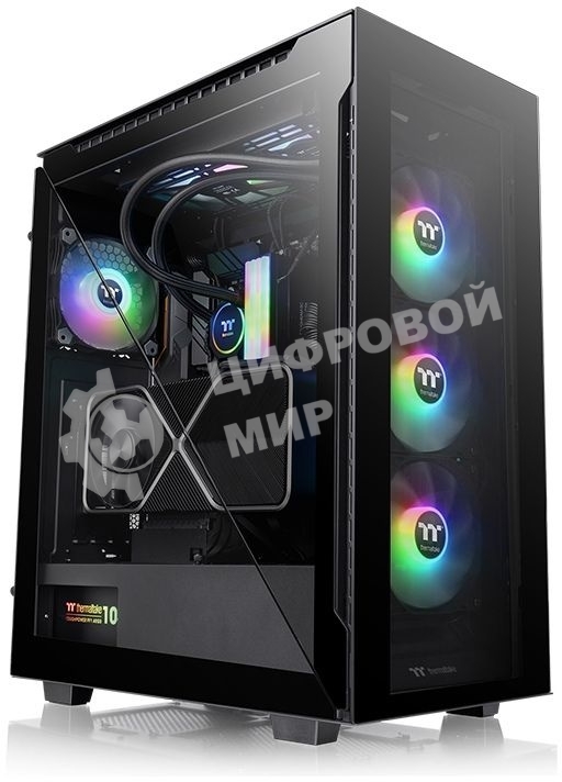 Компьютерный корпус Thermaltake Divider 500 TG ARGb CA-1T4-00M1WN-01 Black/Win/SPCC/Tempered Glass*4/120мм ARGb Fan*3/120мм Standard Fan*1 (527880)